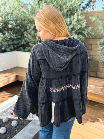 Surely Worth It Woven Hoodie