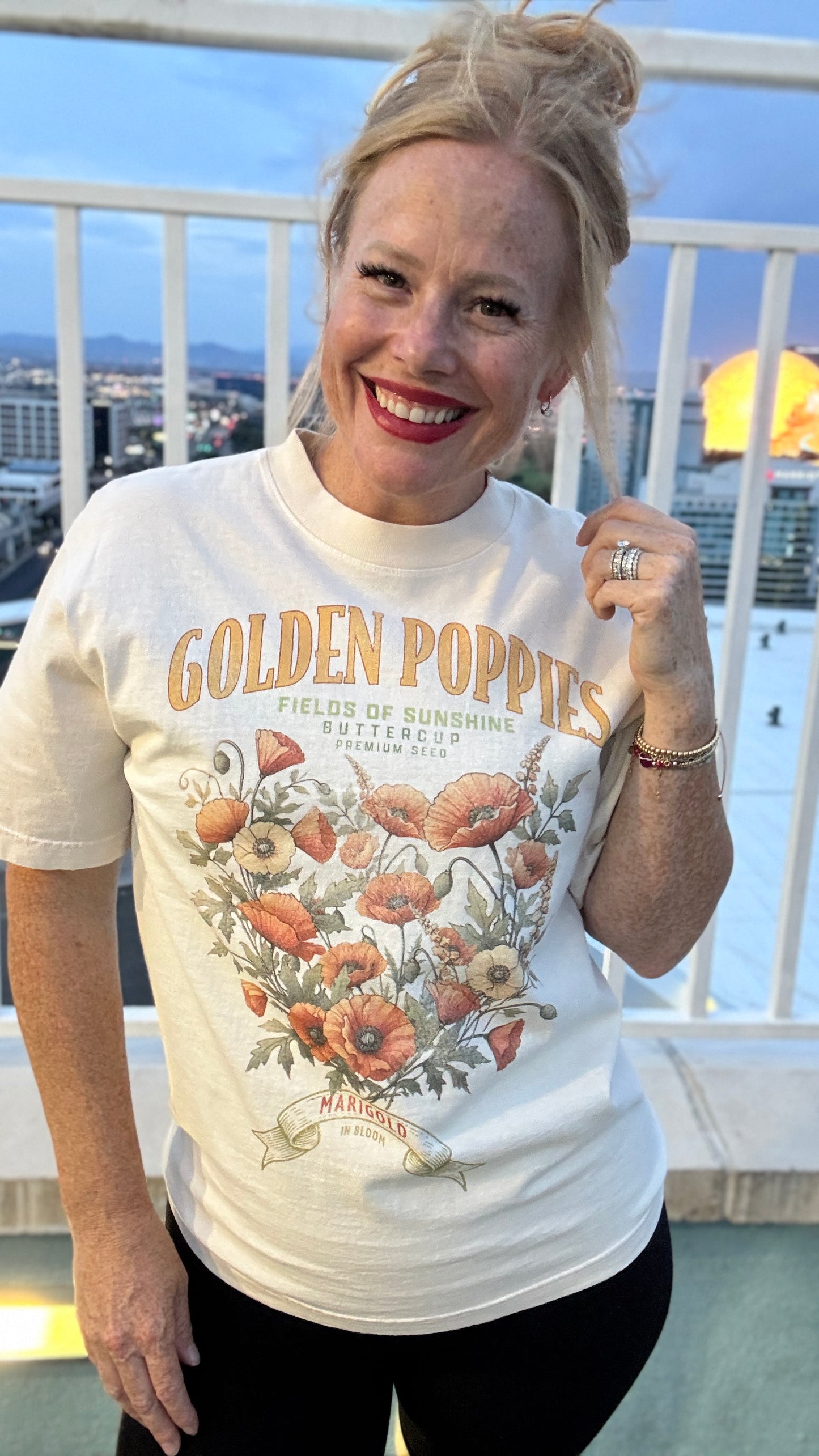 Golden Poppy Vintage Tee
