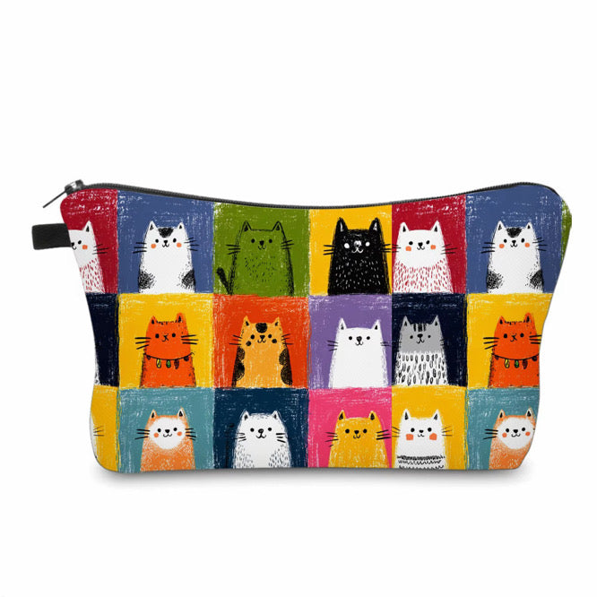 Pouch - Cat Squares