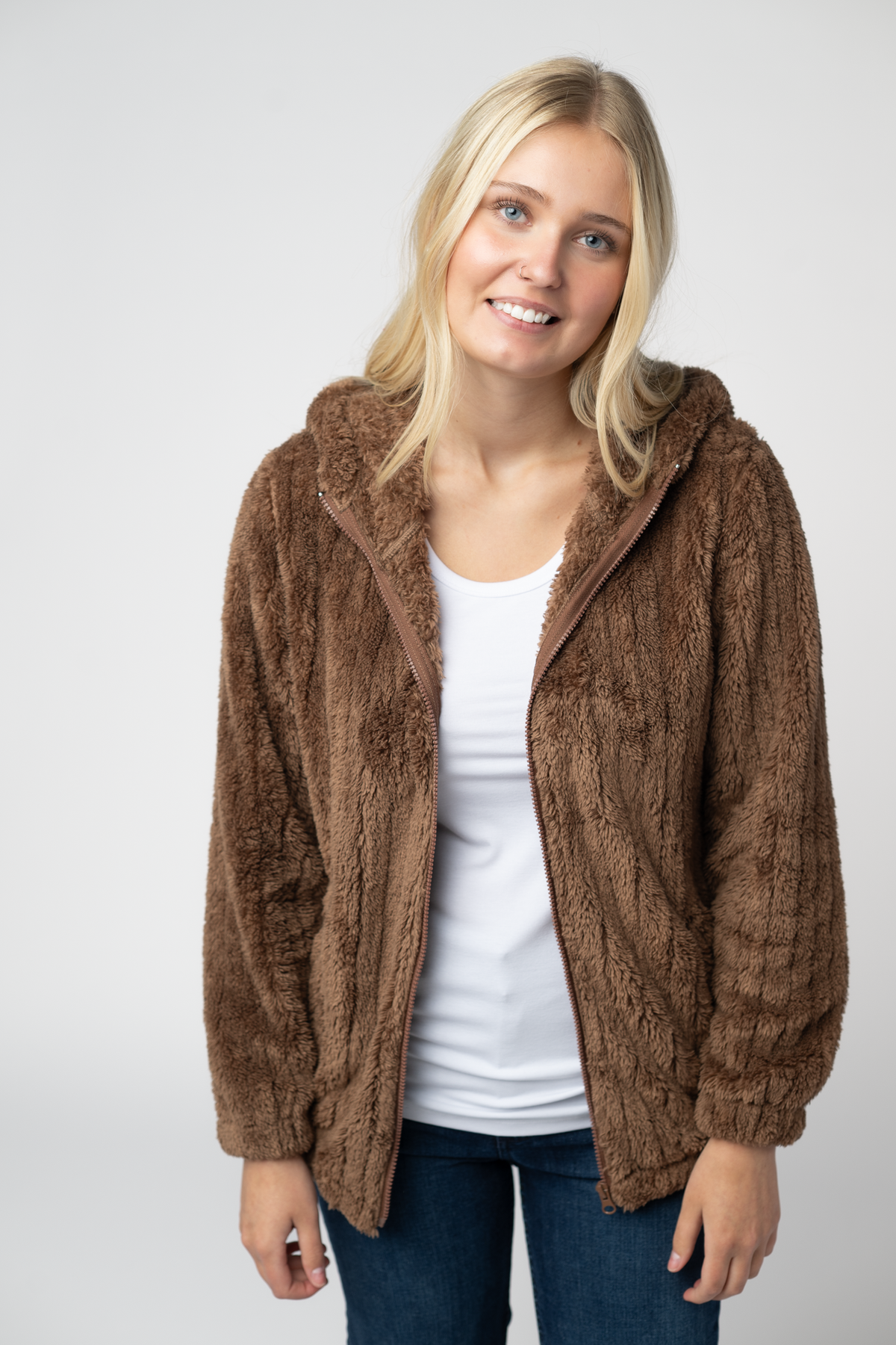 Cozy Sherpa Fullzip - Mocha