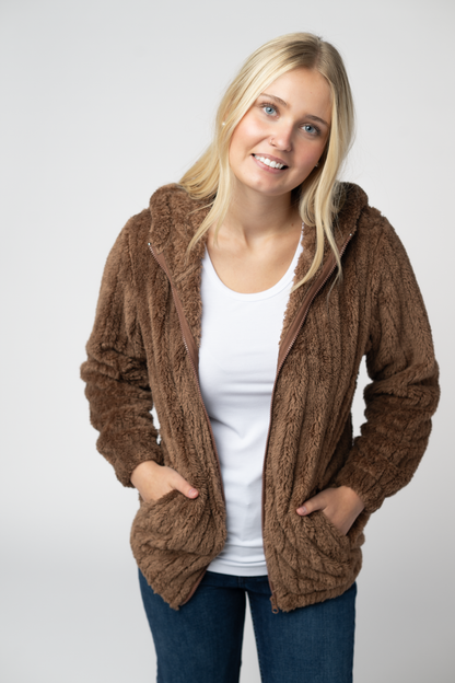 Cozy Sherpa Fullzip - Mocha