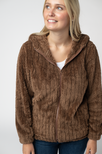 Cozy Sherpa Fullzip - Mocha