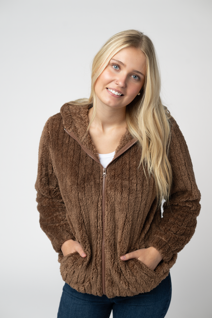Cozy Sherpa Fullzip - Mocha