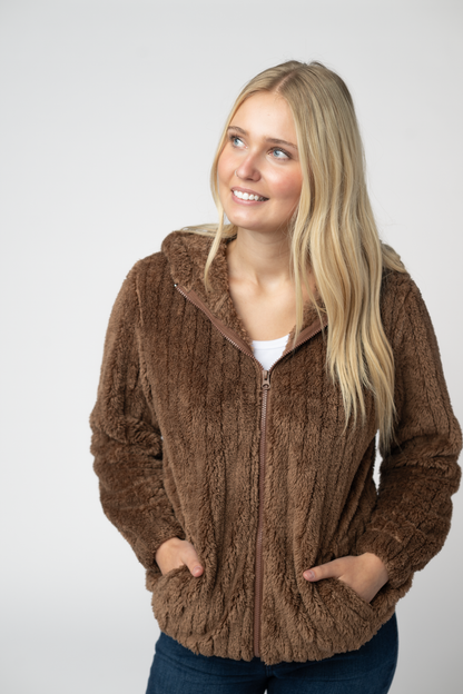 Cozy Sherpa Fullzip - Mocha