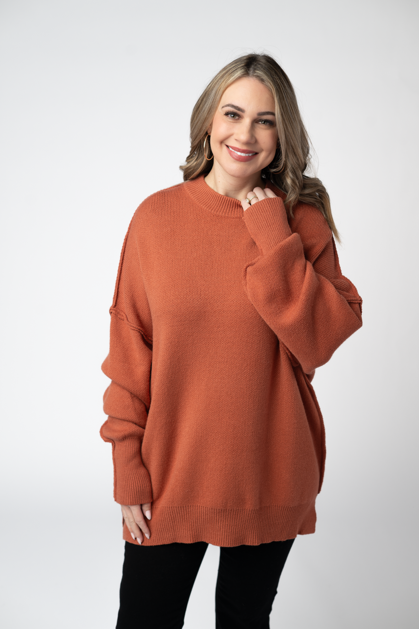 Aurora Cozy Sweater - Pumpkin Spice