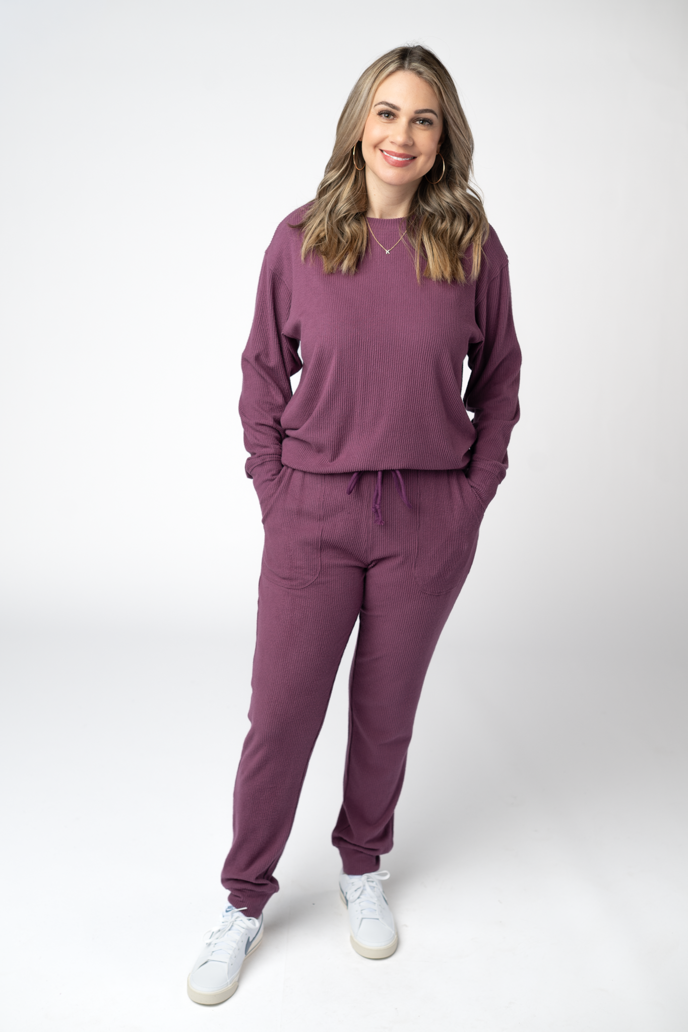 Corrine Joggers - Plum