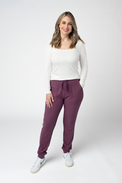 Corrine Joggers - Plum