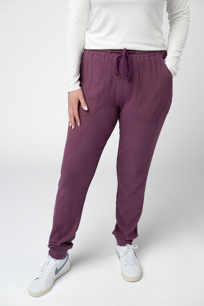 Corrine Joggers - Plum