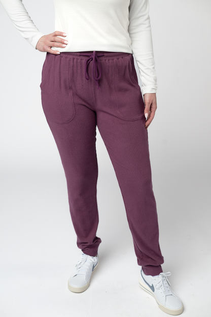 Corrine Joggers - Plum