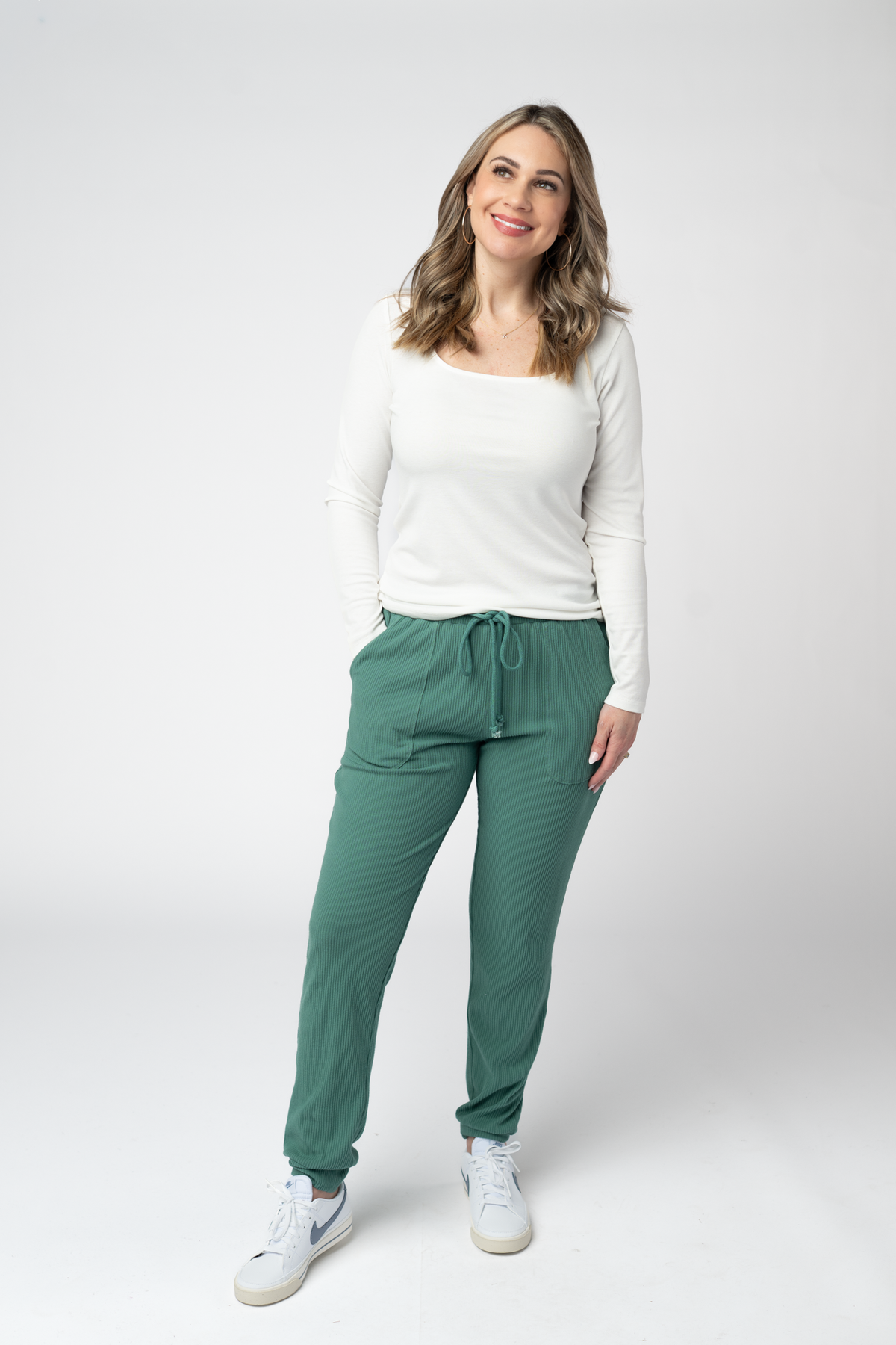 Corrine Joggers - Fern