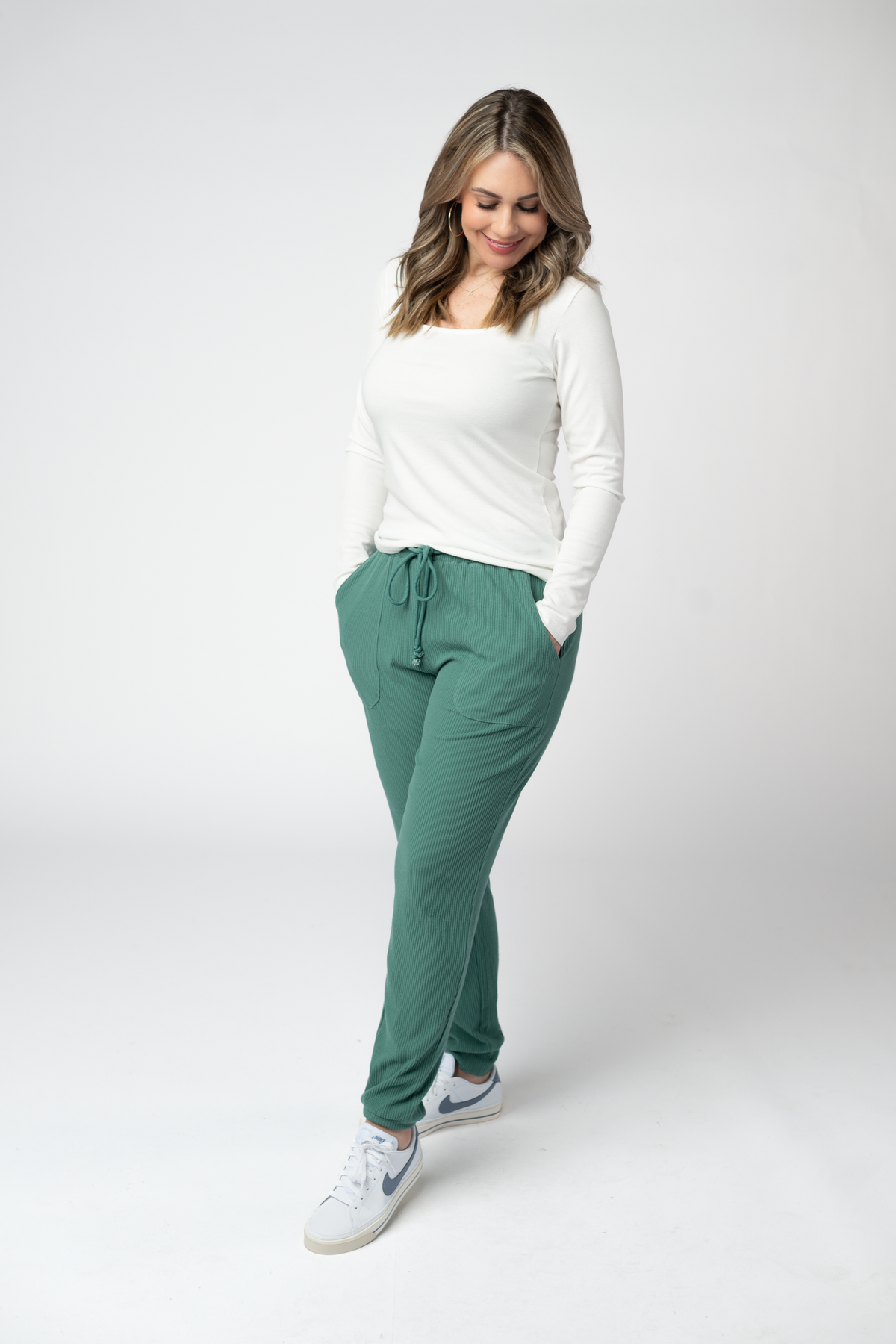 Corrine Joggers - Fern
