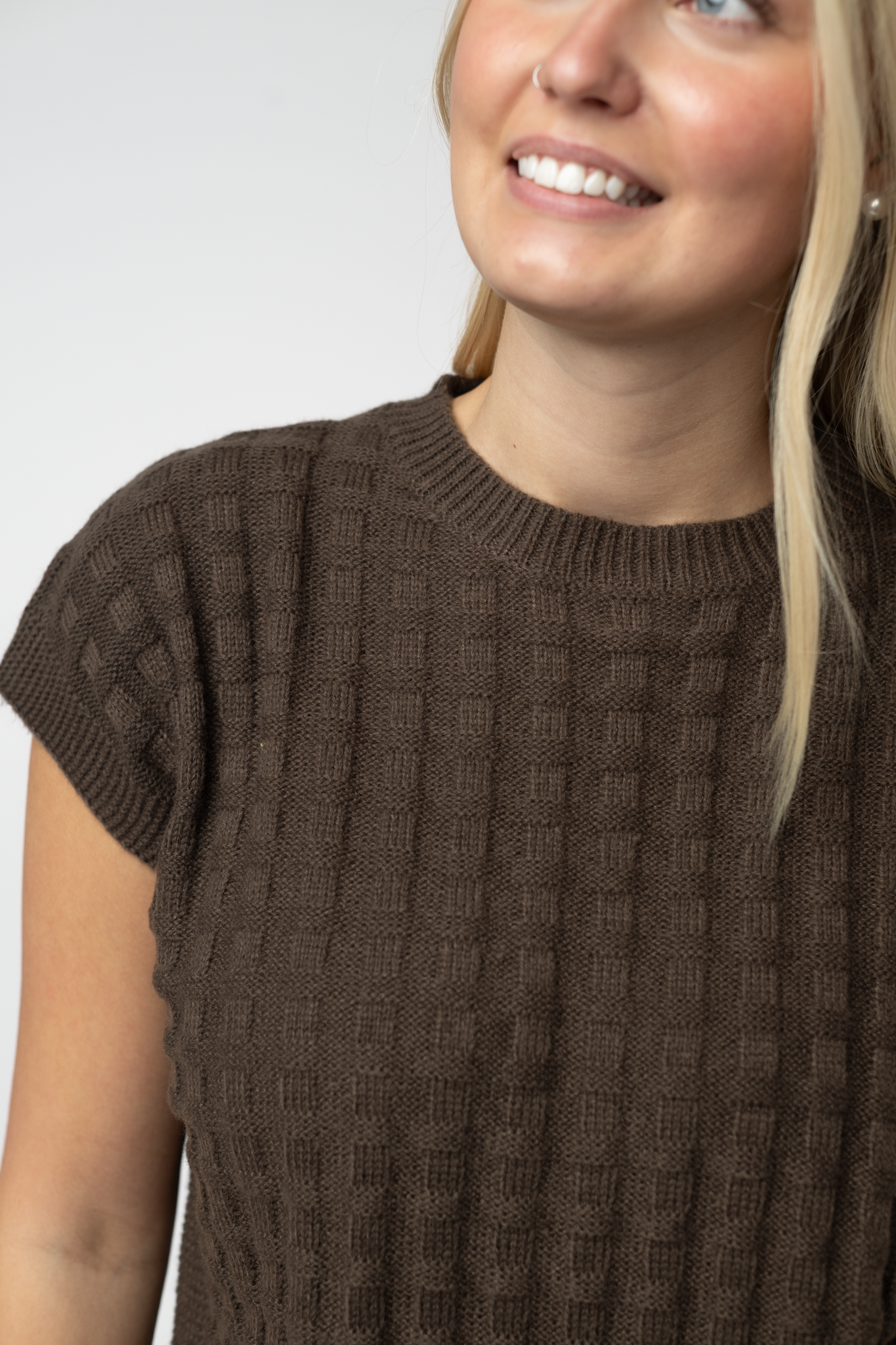Kelly Knitted Top - Brown