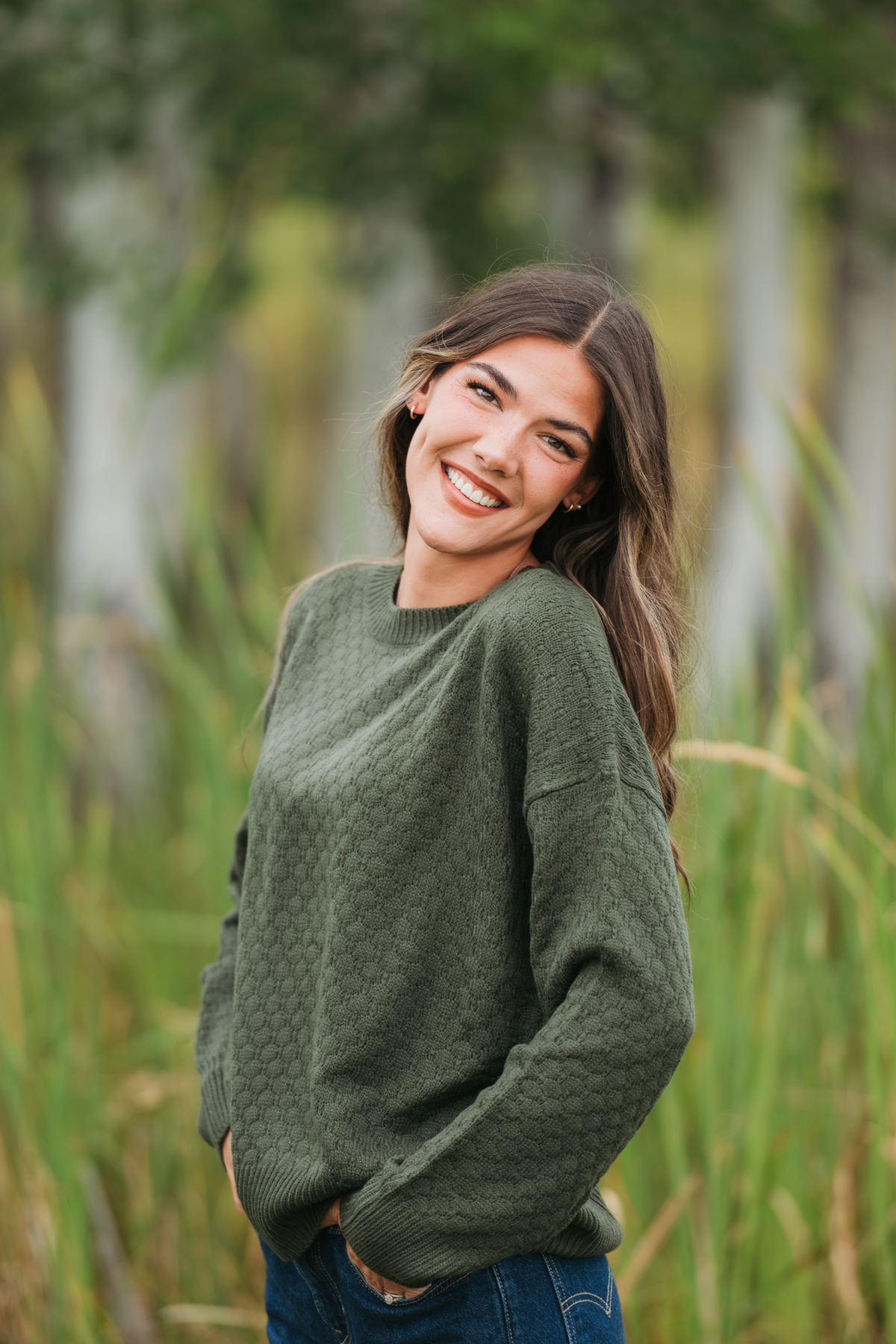 Gianna Pullover Sweater - Olive