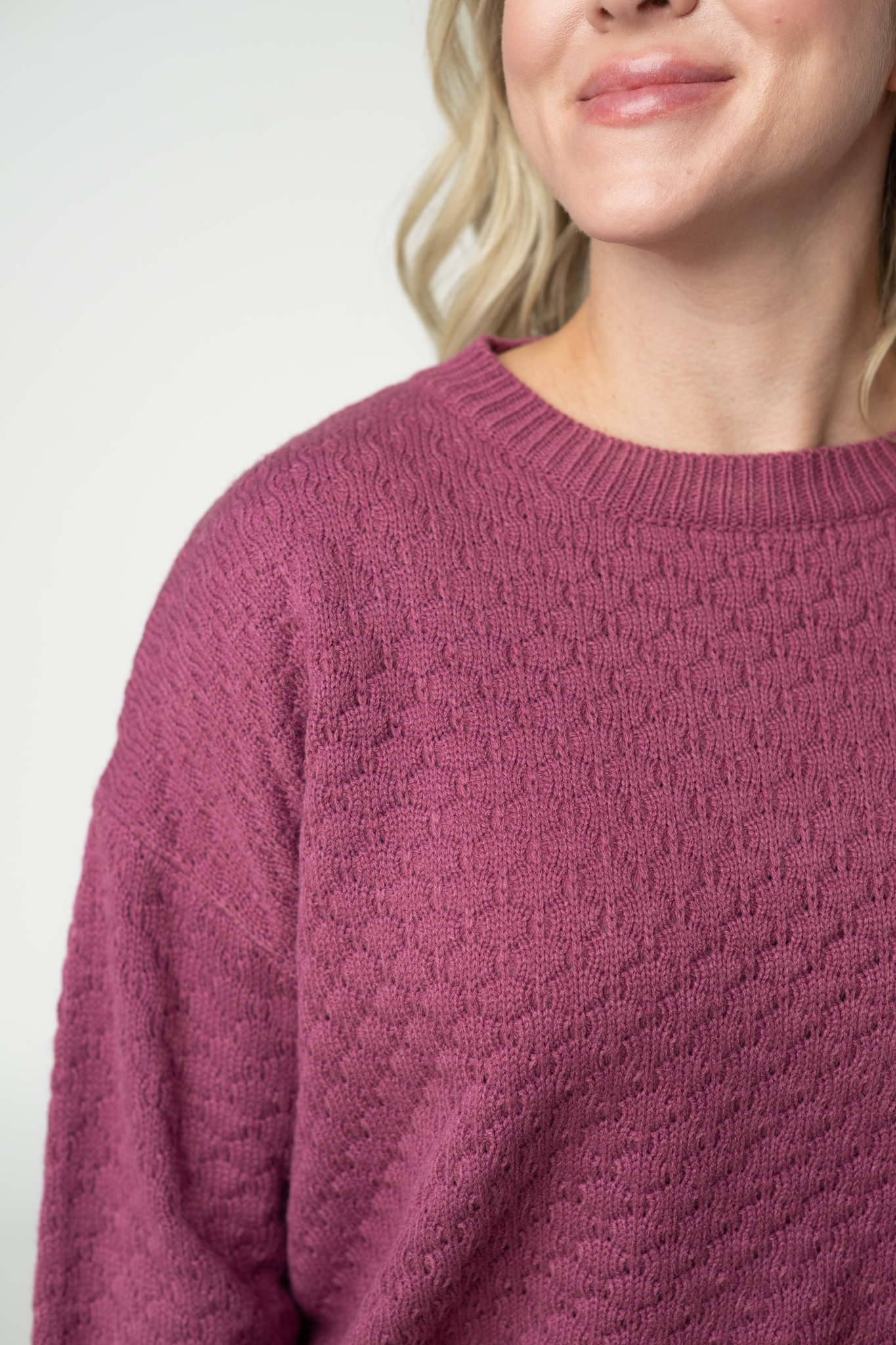 Gianna Pullover Sweater - Raspberry