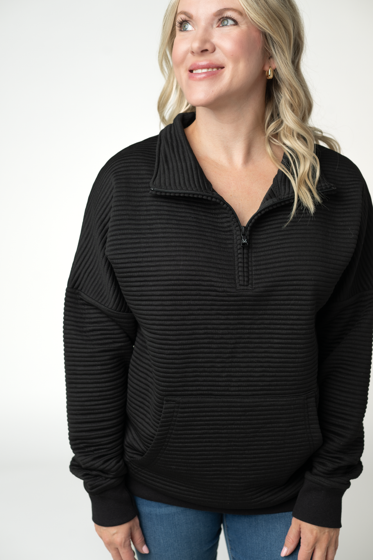 Tatum Quarter Zip - Black