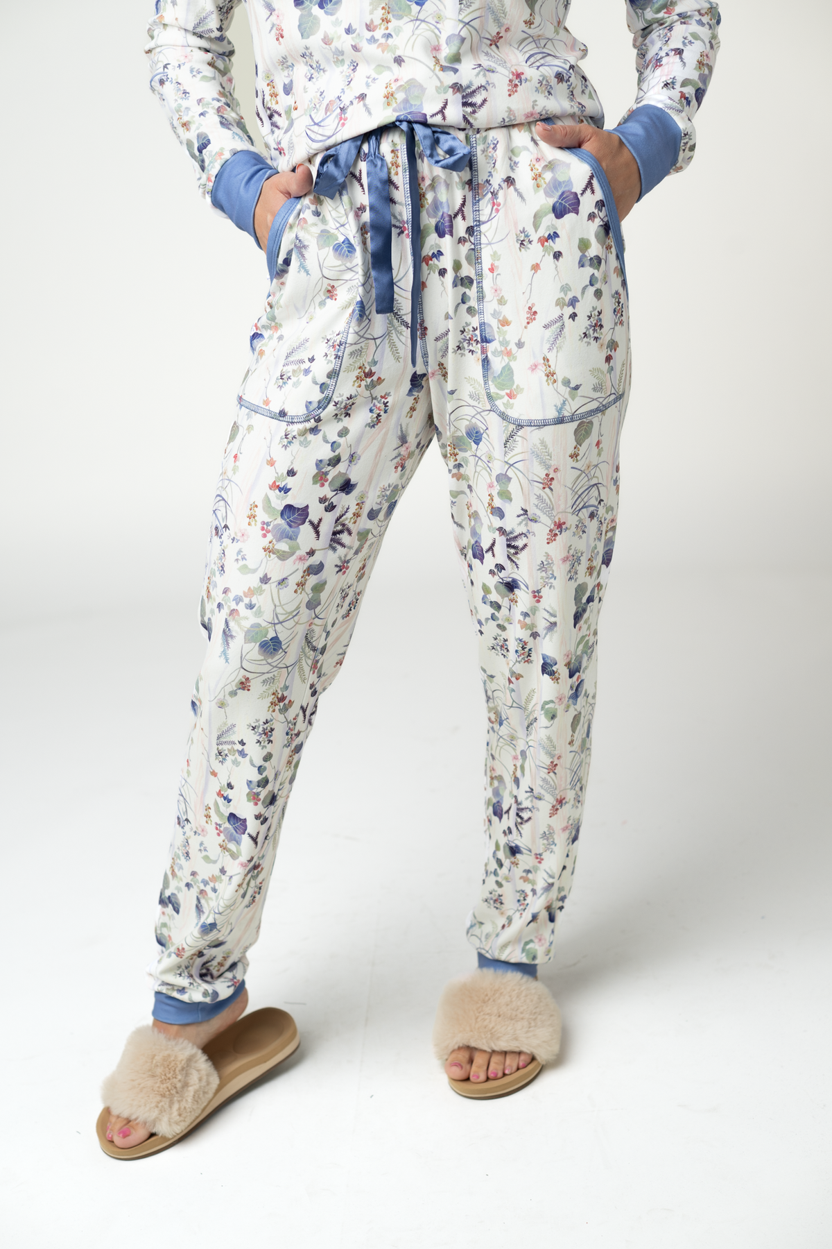Cozy Pajama Set - Olive Meadow