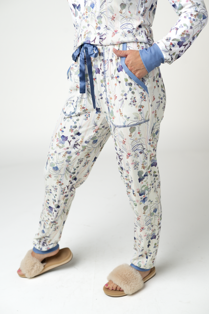Cozy Pajama Set - Olive Meadow