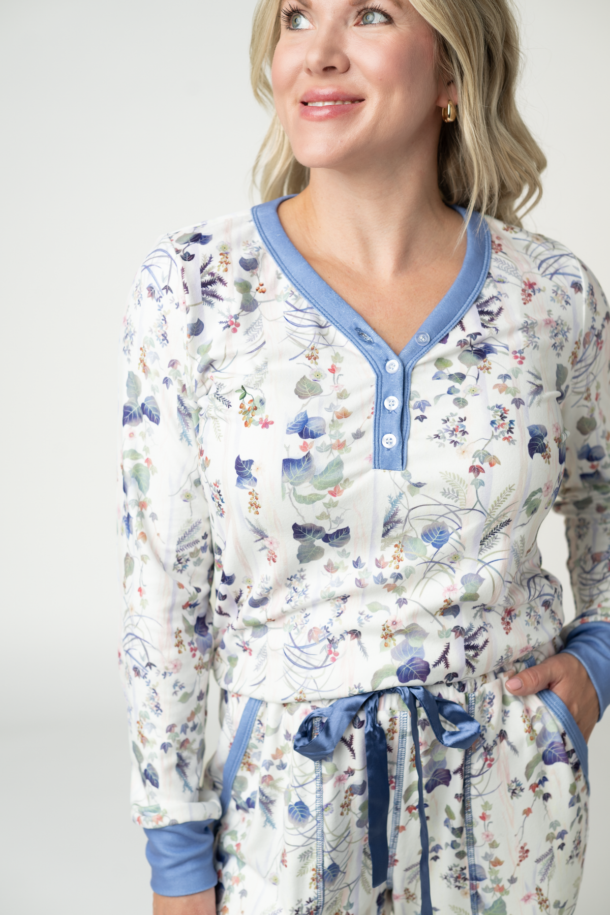Cozy Pajama Set - Olive Meadow