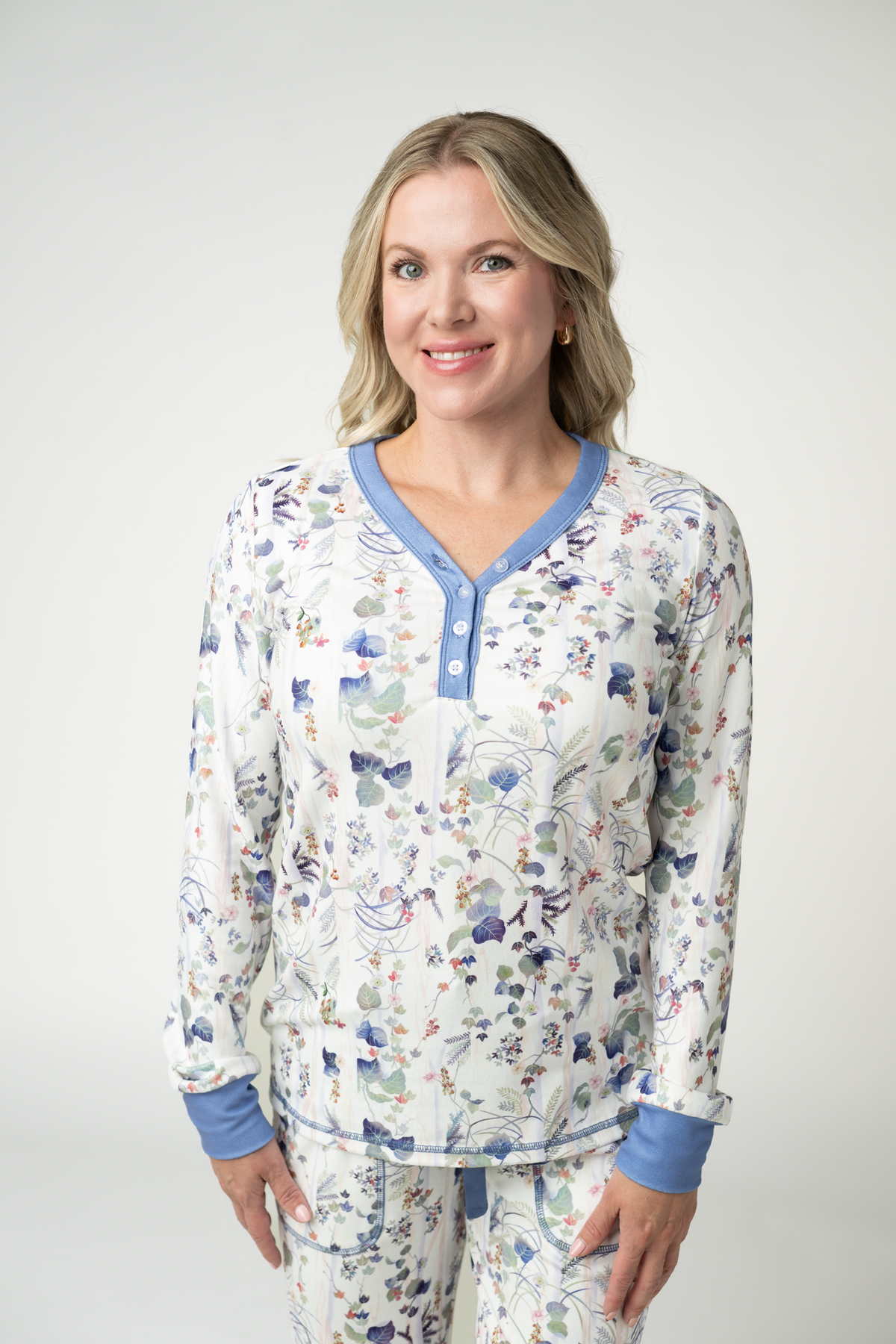 Cozy Pajama Set - Olive Meadow