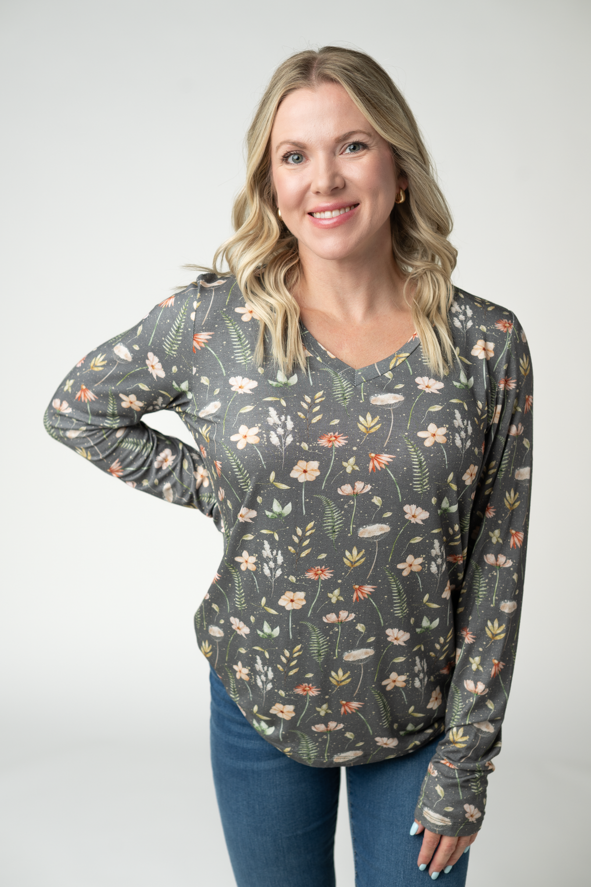 Larissa Long Sleeve - Wildflower Meadow