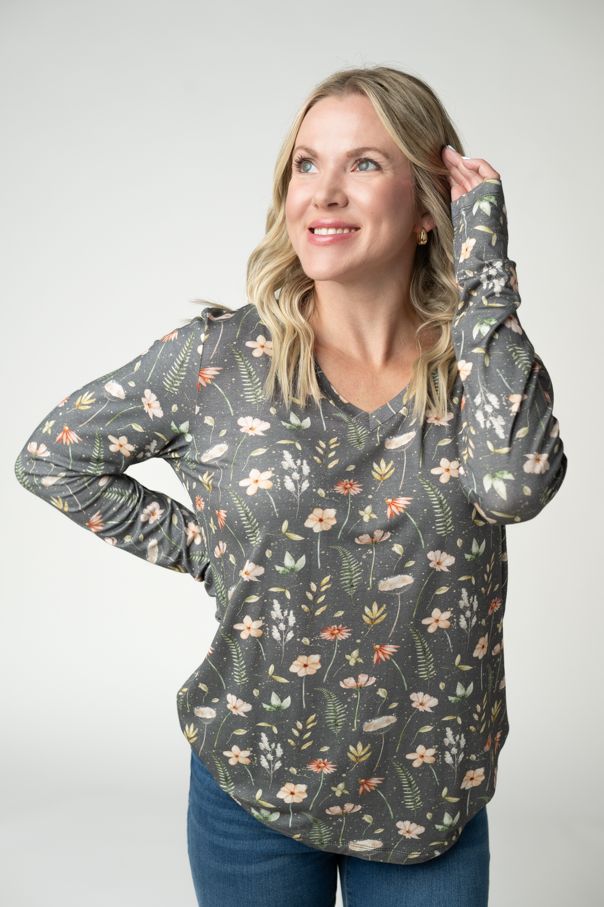 Larissa Long Sleeve - Wildflower Meadow