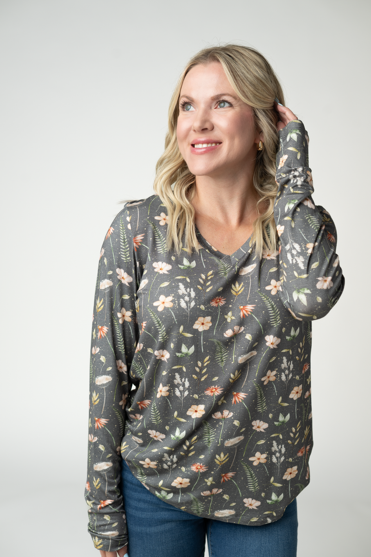 Larissa Long Sleeve - Wildflower Meadow