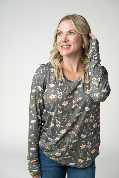 Larissa Long Sleeve - Wildflower Meadow