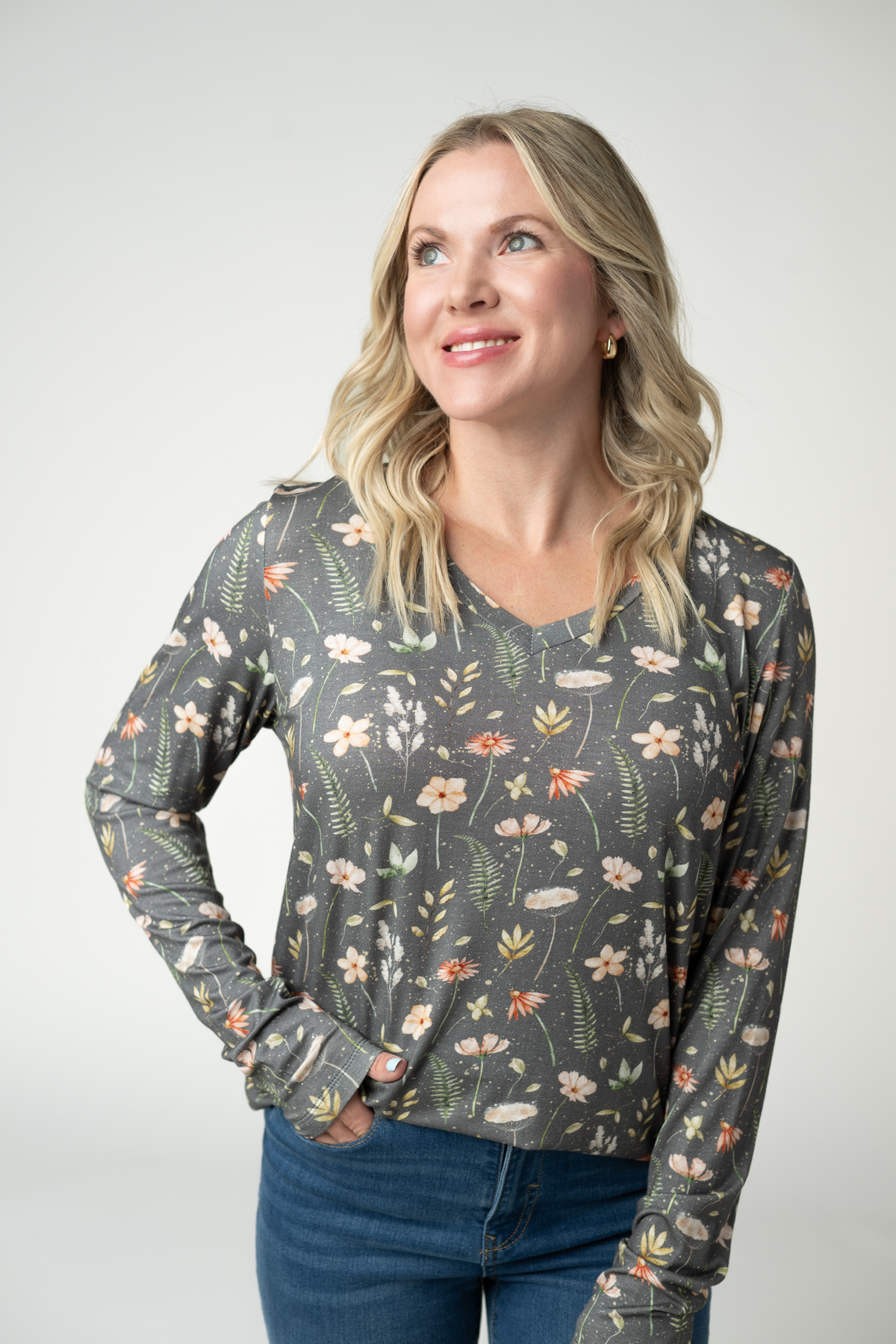 Larissa Long Sleeve - Wildflower Meadow