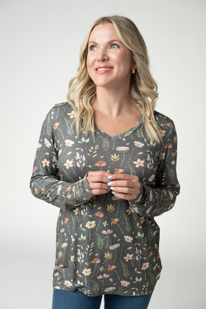 Larissa Long Sleeve - Wildflower Meadow