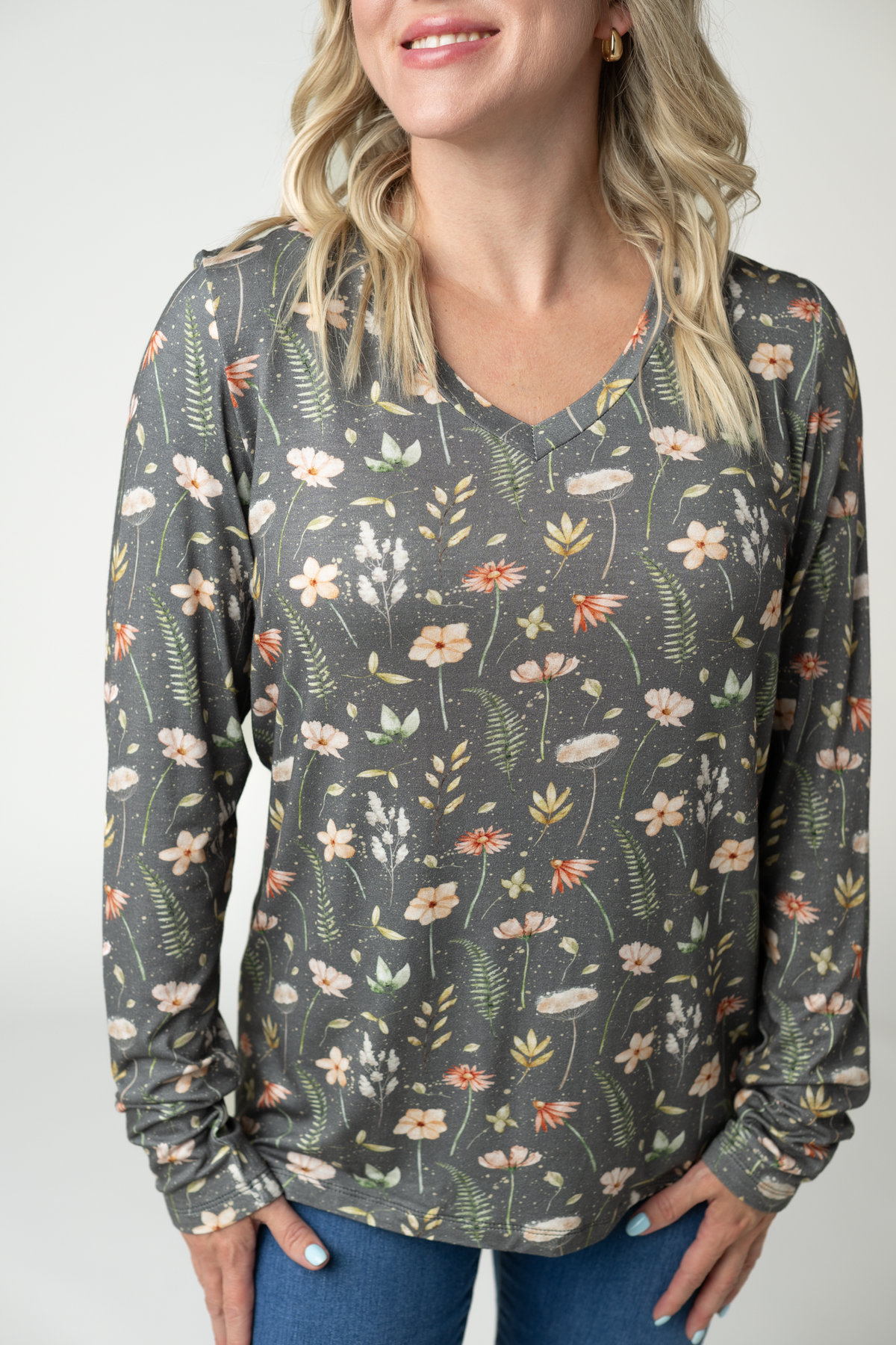 Larissa Long Sleeve - Wildflower Meadow