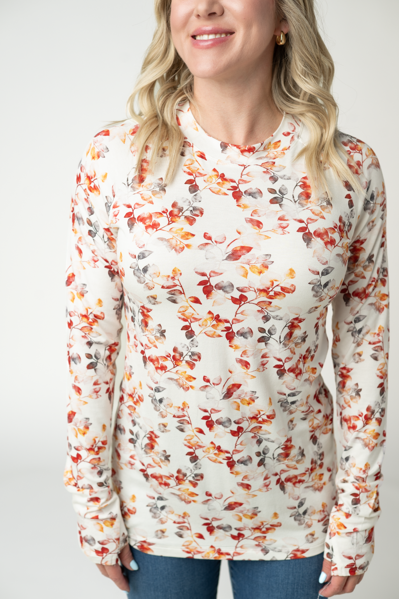 Blair Long Sleeve Top - Autumn Watercolor
