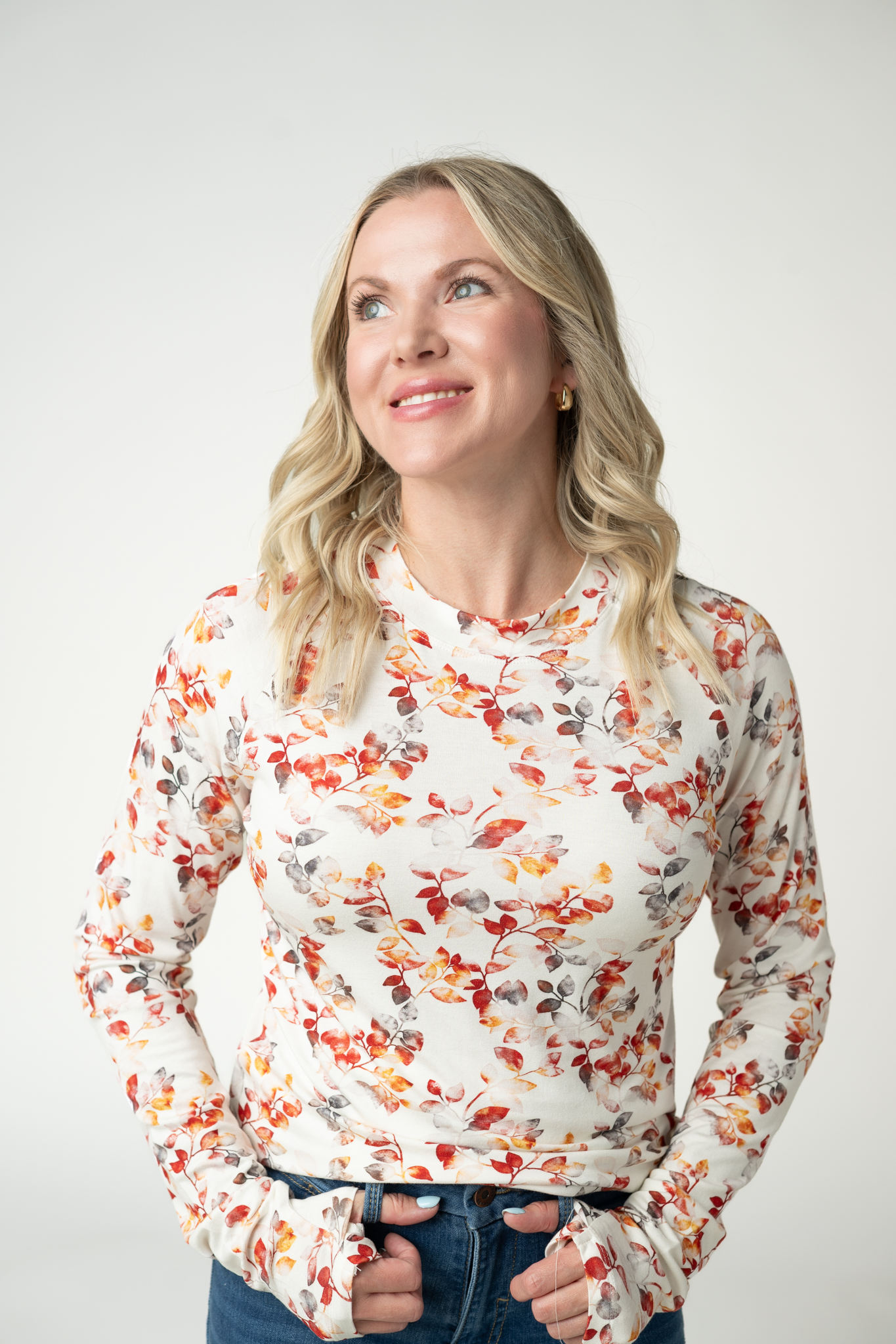 Blair Long Sleeve Top - Autumn Watercolor
