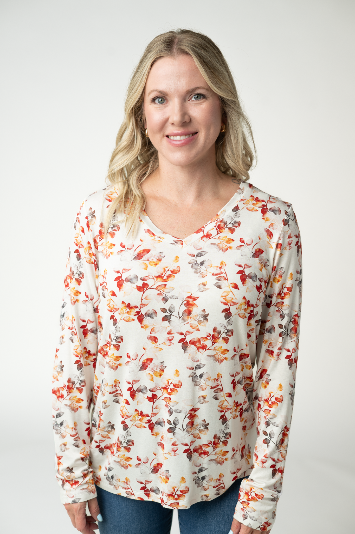 Larissa Long Sleeve - Autumn Watercolor