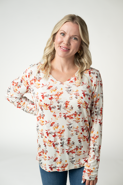 Larissa Long Sleeve - Autumn Watercolor