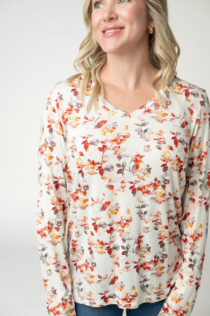 Larissa Long Sleeve - Autumn Watercolor