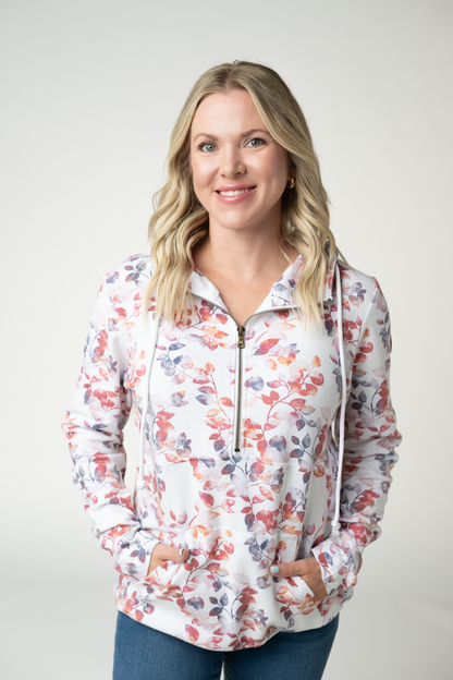 HalfZip Hoodie - Autumn Watercolor