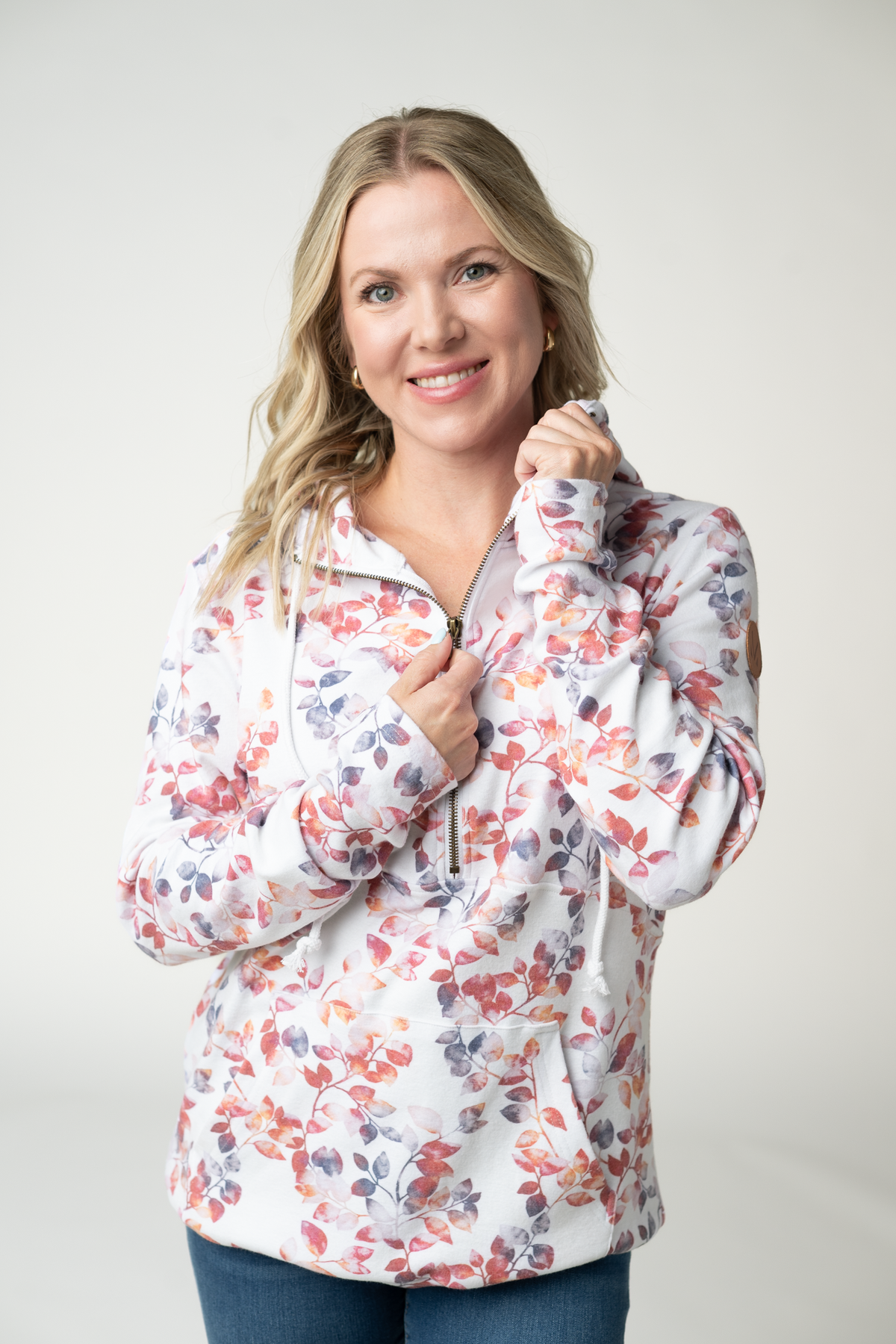 HalfZip Hoodie - Autumn Watercolor