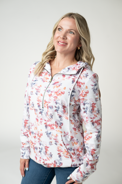 HalfZip Hoodie - Autumn Watercolor