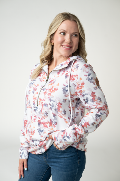 HalfZip Hoodie - Autumn Watercolor