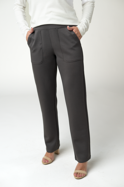 Luxe Ankle Bottoms- Charcoal
