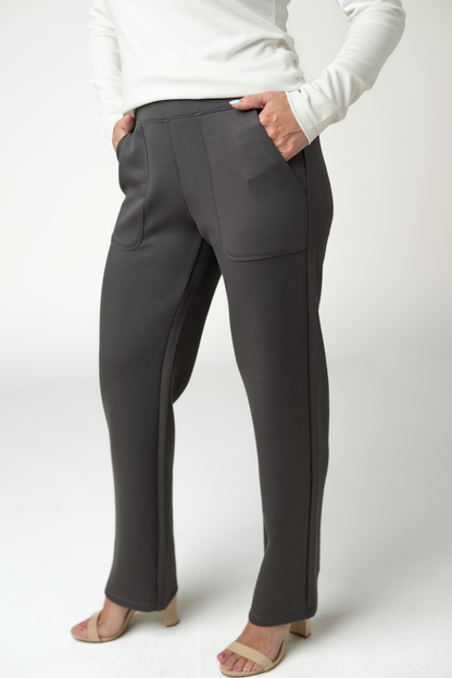 Luxe Ankle Bottoms- Charcoal