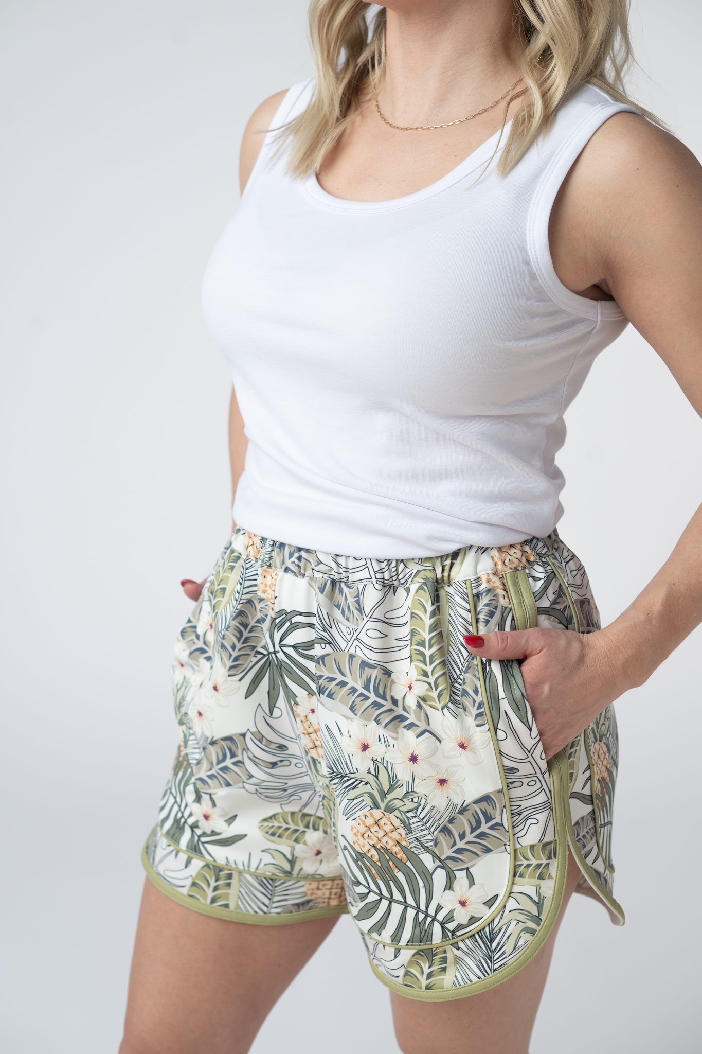 Dolphin Shorts - Pineapple Leaf