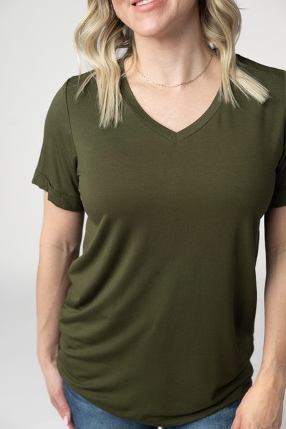 Sophie Top - Dark Olive