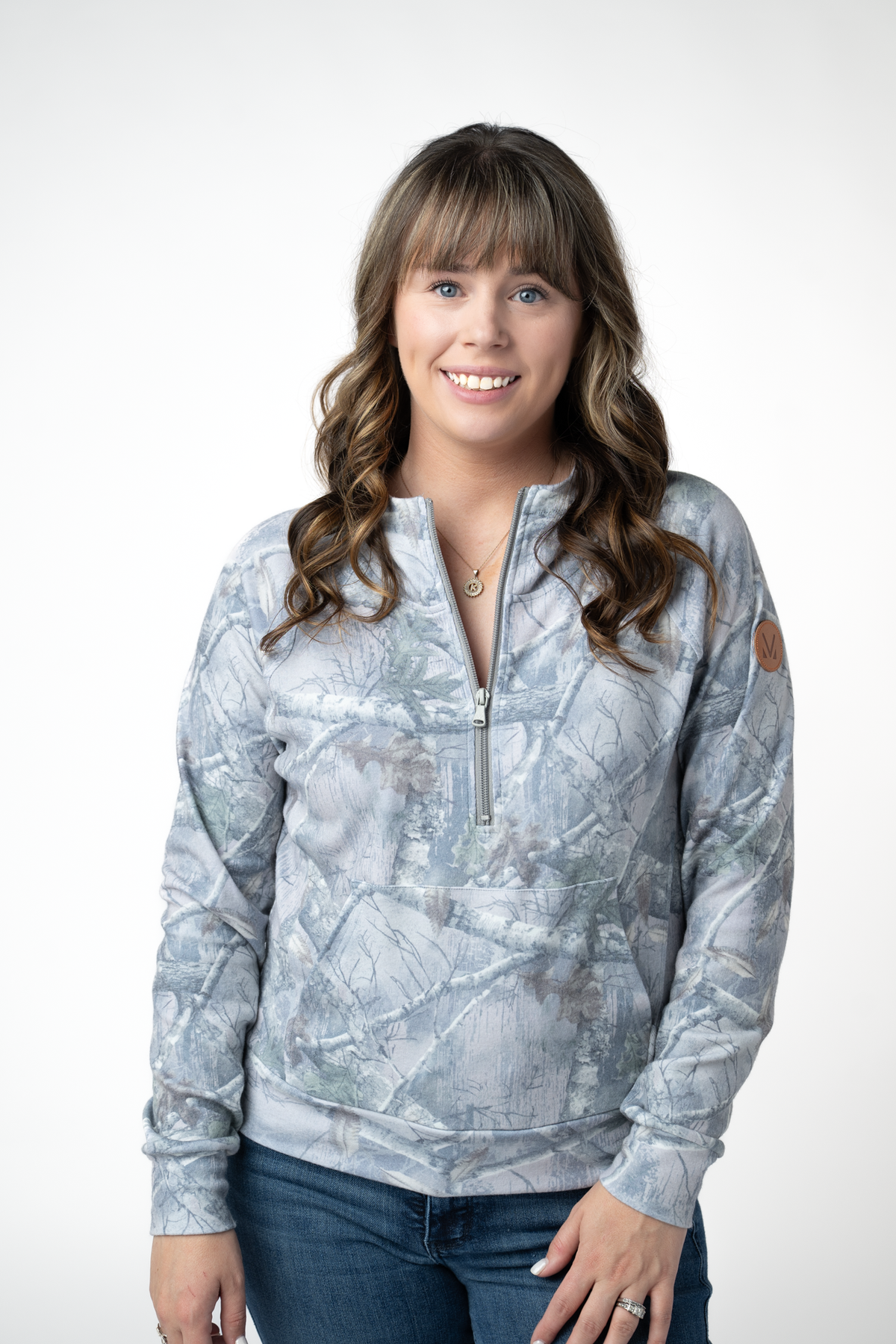 Shorter Halfzip Hoodie - Camo