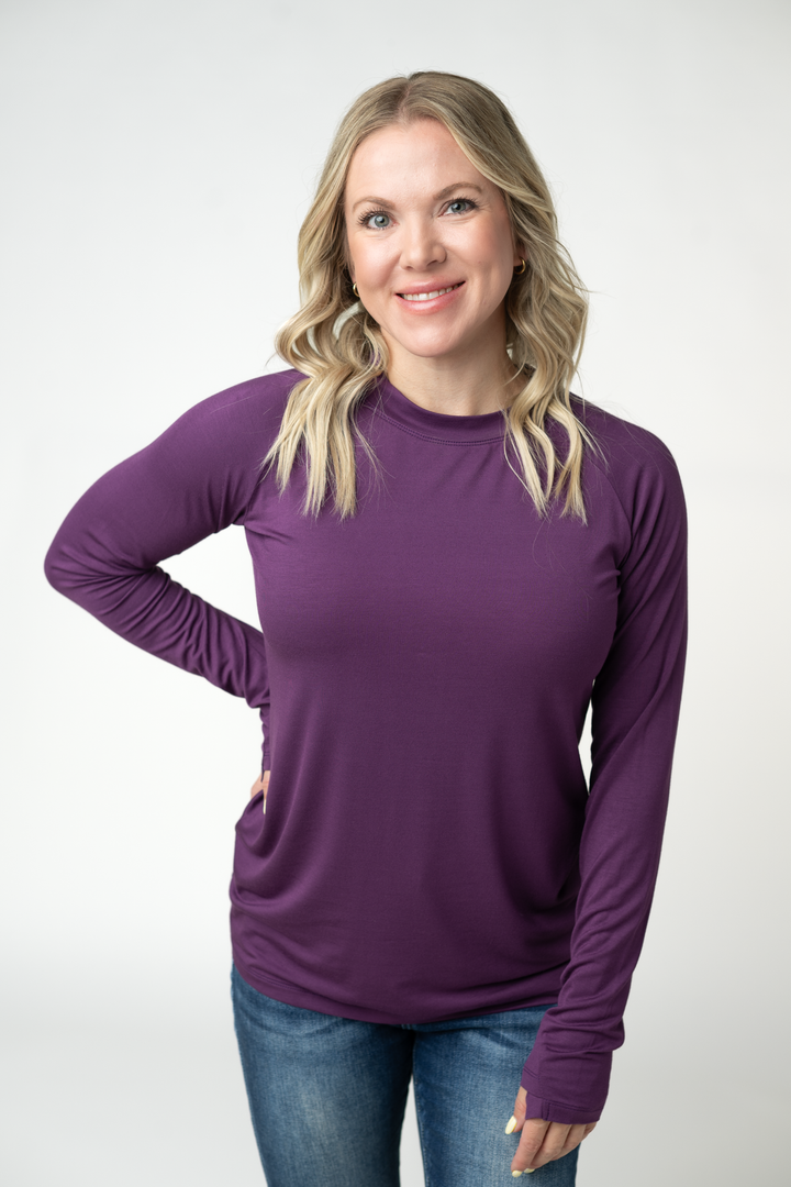 Blair Long Sleeve Top - Purple