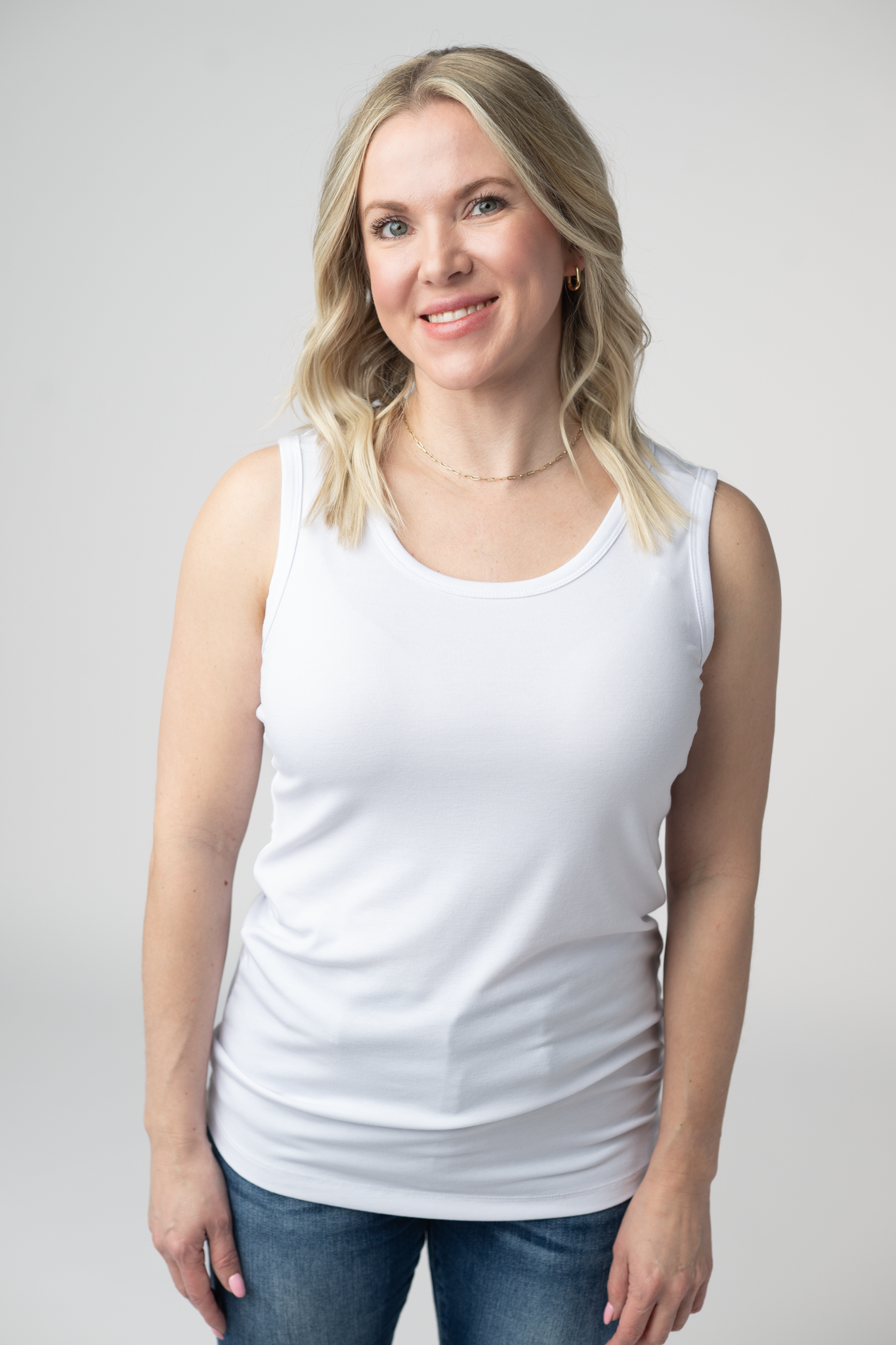 Ava Tank- White