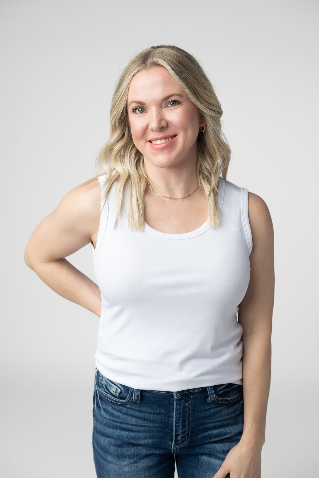 Ava Tank- White
