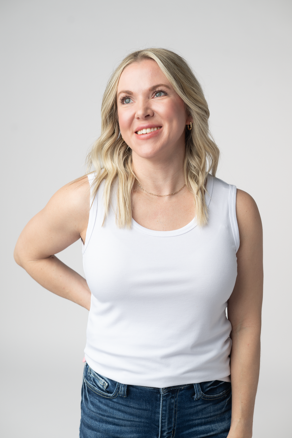 Ava Tank- White
