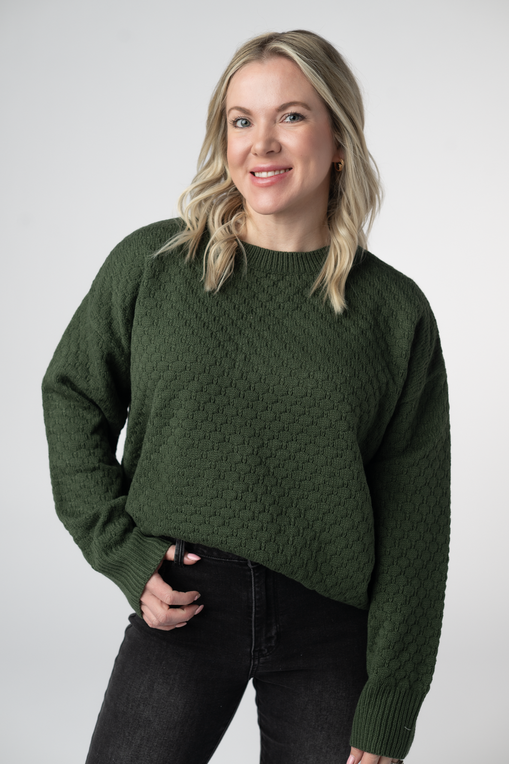 Gianna Pullover Sweater - Olive