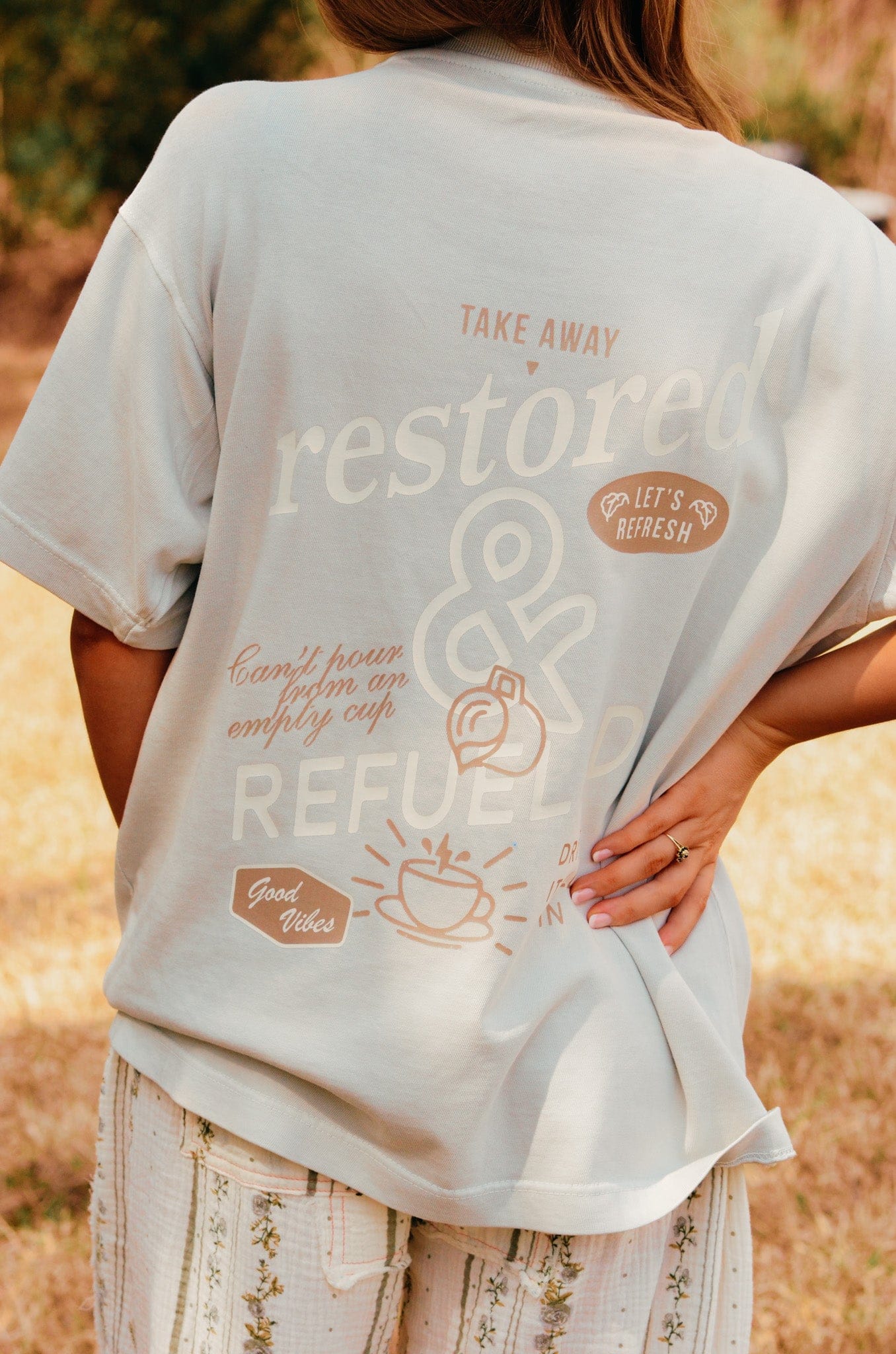 Coffee & Jesus Mock Tee